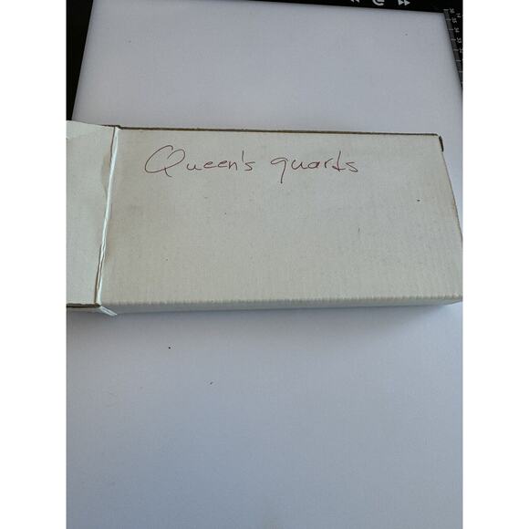 Vintage Blown Glass The Queen’s Guards Christmas Ornaments Red Black 5 Pcs EUC - Picture 5 of 5